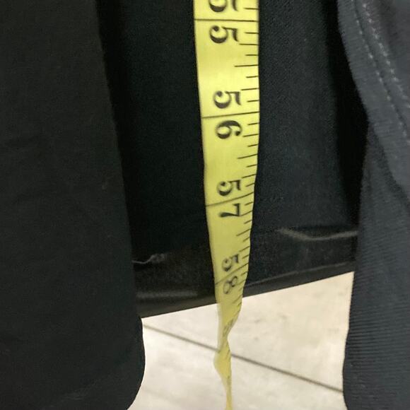 NWOT BEN DE LISI Dress UK8/US4 Black One-Shoulder Jeweled-Ring Pleated Faux-Wrap - Picture 9 of 10